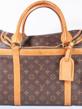 Authentic Vintage LOUIS VUITTON Monogram Canvas Sac Chien 40 Pet Carrier